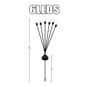 Solar Firework Firefly Garden Lights – LED Swaying Landscape Lights, Outdoor Waterproof Decorative Lighting for Yard, Patio, Pathway, Christmas, Warm